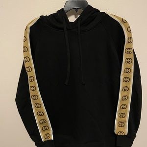 GG Gucci Hoodie Pullover Black - Men’s Size Large